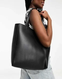 Glamorous Tote Bag In Black For Women -Glamorous Shop 204697819 1 black 1