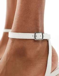 Glamorous Braided Espadrille Heeled Sandals In Cream For Women -Glamorous Shop 205760539 3