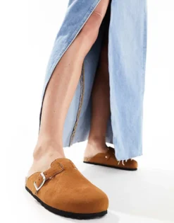 Glamorous Mules In Tan For Women -Glamorous Shop 205793635 1 tan 1