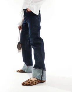 Glamorous Ruched Pointed Toe Ballet Flats In Leopard Print For Women -Glamorous Shop 206294333 1 leopard 1