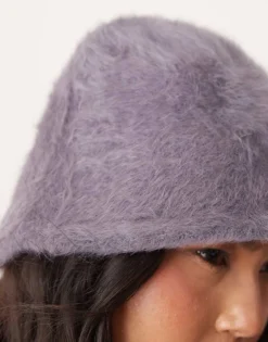 Glamorous Textured Bucket Hat In Grey For Women -Glamorous Shop 206496840 3