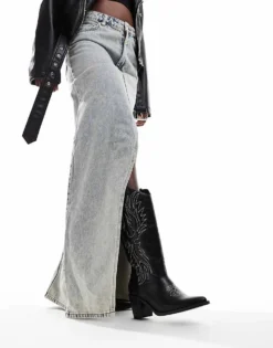 Glamorous Western Heeled Knee Boots In Black For Women -Glamorous Shop 206643610 3
