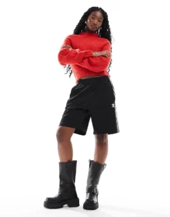 Glamorous Chunky Boxy Crop Knit Jumper In Red For Women -Glamorous Shop 206726439 4