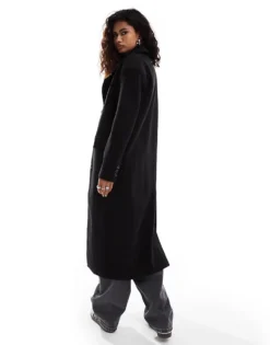 Glamorous Oversized Tailored Coat In Black Herringbone For Women -Glamorous Shop 206756924 4