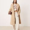 Glamorous Beige Faux Fur Long Coat For Women