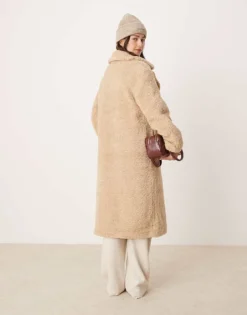 Glamorous Beige Faux Fur Long Coat For Women -Glamorous Shop 206756952 4