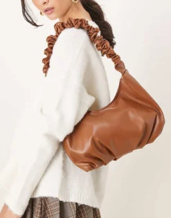 Glamorous Rouched Top Handle Bag