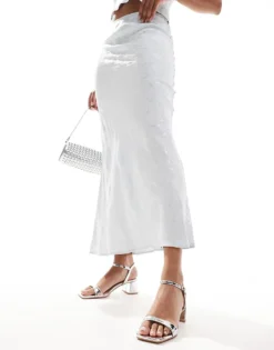 Glamorous Low Block Heeled Sandals In Silver For Women -Glamorous Shop 206959459 3