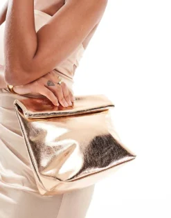 Glamorous Slouchy Clutch Bag In Gold For Women -Glamorous Shop 207014318 3