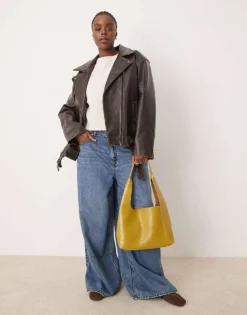 Glamorous Croc Tote Bag In Lime Green For Women -Glamorous Shop 207296768 1 limegreen 1