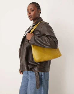 Glamorous Croc Tote Bag In Lime Green For Women -Glamorous Shop 207296768 4