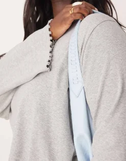 Glamorous Slouch Clasp Detail Large Tote Bag In Blue For Women -Glamorous Shop 207296815 3