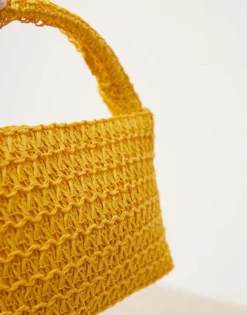 Glamorous Straw Grab Bag In Yellow For Women -Glamorous Shop 207296929 4