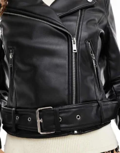 Glamorous Aviator Jacket In Black Pu For Women -Glamorous Shop 207476061 3