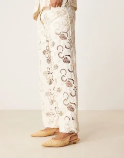 Glamorous Slingback Low Heeled Shoes In Natural Raffia For Women -Glamorous Shop 207532022 3