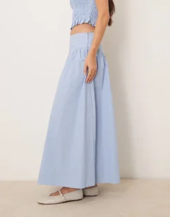 Glamorous Drop Waist Midaxi Skirt In Blue For Women -Glamorous Shop 207622710 3
