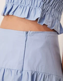 Glamorous Drop Waist Midaxi Skirt In Blue For Women -Glamorous Shop 207622710 5