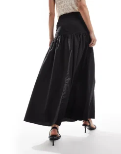 Glamorous Dropped Waist Maxi Skirt In Black For Women -Glamorous Shop 207674851 4