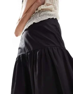Glamorous Dropped Waist Maxi Skirt In Black For Women -Glamorous Shop 207674851 5