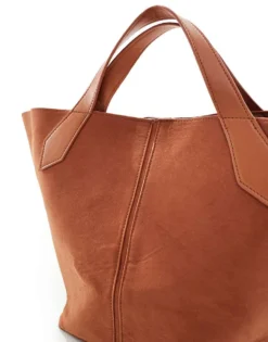 Glamorous Faux Suede Shoulder Bag In Light Brown For Women -Glamorous Shop 207705904 4