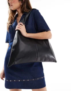 Glamorous Winged Shoulder Tote Bag In Black For Women -Glamorous Shop 207705969 3