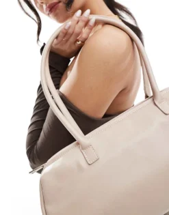 Glamorous Slouchy Long Shoulder Bag In Off White For Women Ivory -Glamorous Shop 207706026 3
