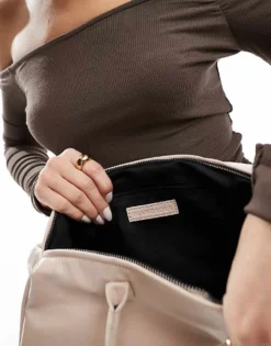 Glamorous Slouchy Long Shoulder Bag In Off White For Women Ivory -Glamorous Shop 207706026 4