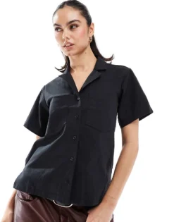 Glamorous Boxy Shirt In Black For Women